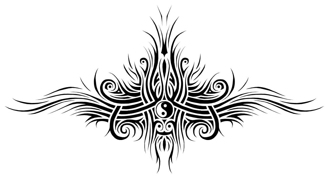 Tribal Yin Yang Tattoo Design By Forace
