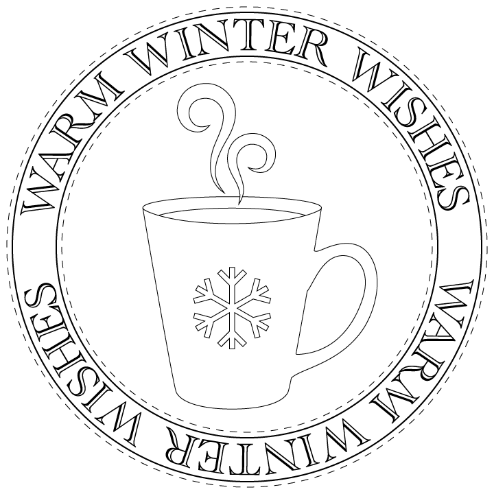 Warm Winter Wishes Coloring Page Picture