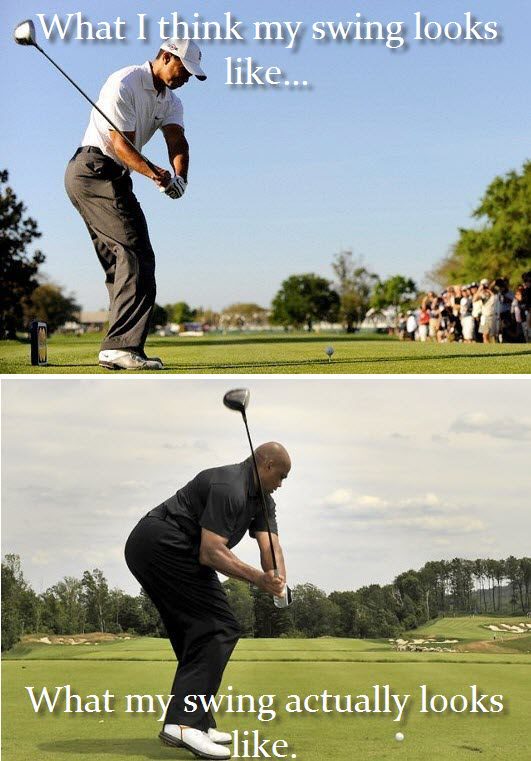 What My Swing Actually Looks Like Funny Golf Image