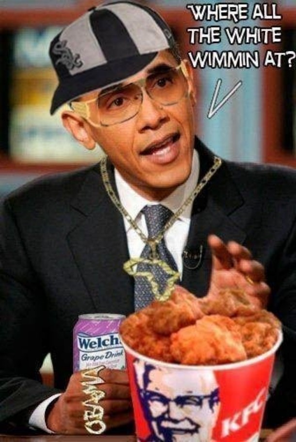 Where All The White Wimmin At Funny Obama