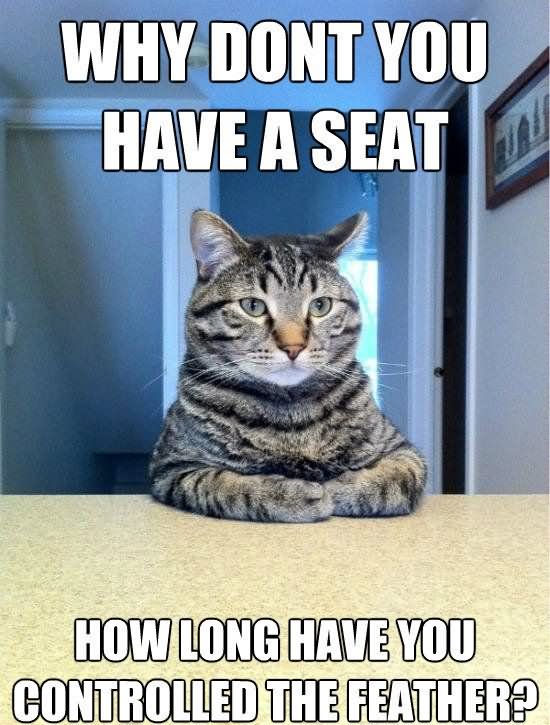 Why Dont You Have A Seat Funny Cat Meme