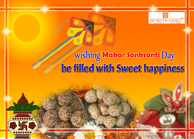 Wishing Makar Sankranti Day Be Filled With Sweet Happiness Glitter