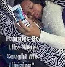 Woman Taking Selfie During Sleeping Funny Picture