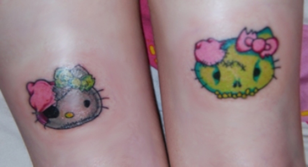 Zombie Hello Kitty Tattoo On Arm By Aislingautopsy