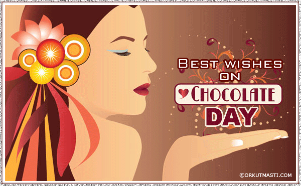 Best Wishes On Chocolate Day Glitter