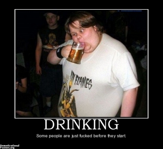 Drinking Funny Alcohol Demotivational Poster