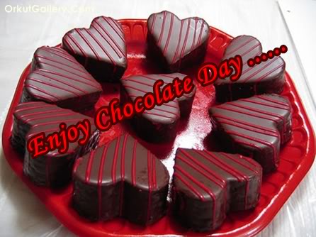 Enjoy Chocolate Day Chocolate Hearts Picture