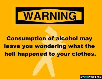 Funny Alcohol Warning