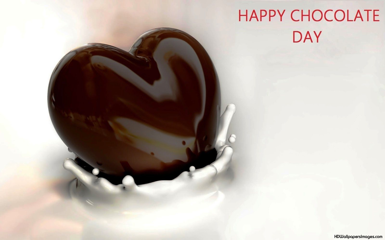 Happy Chocolate Day Chocolate Heart Picture