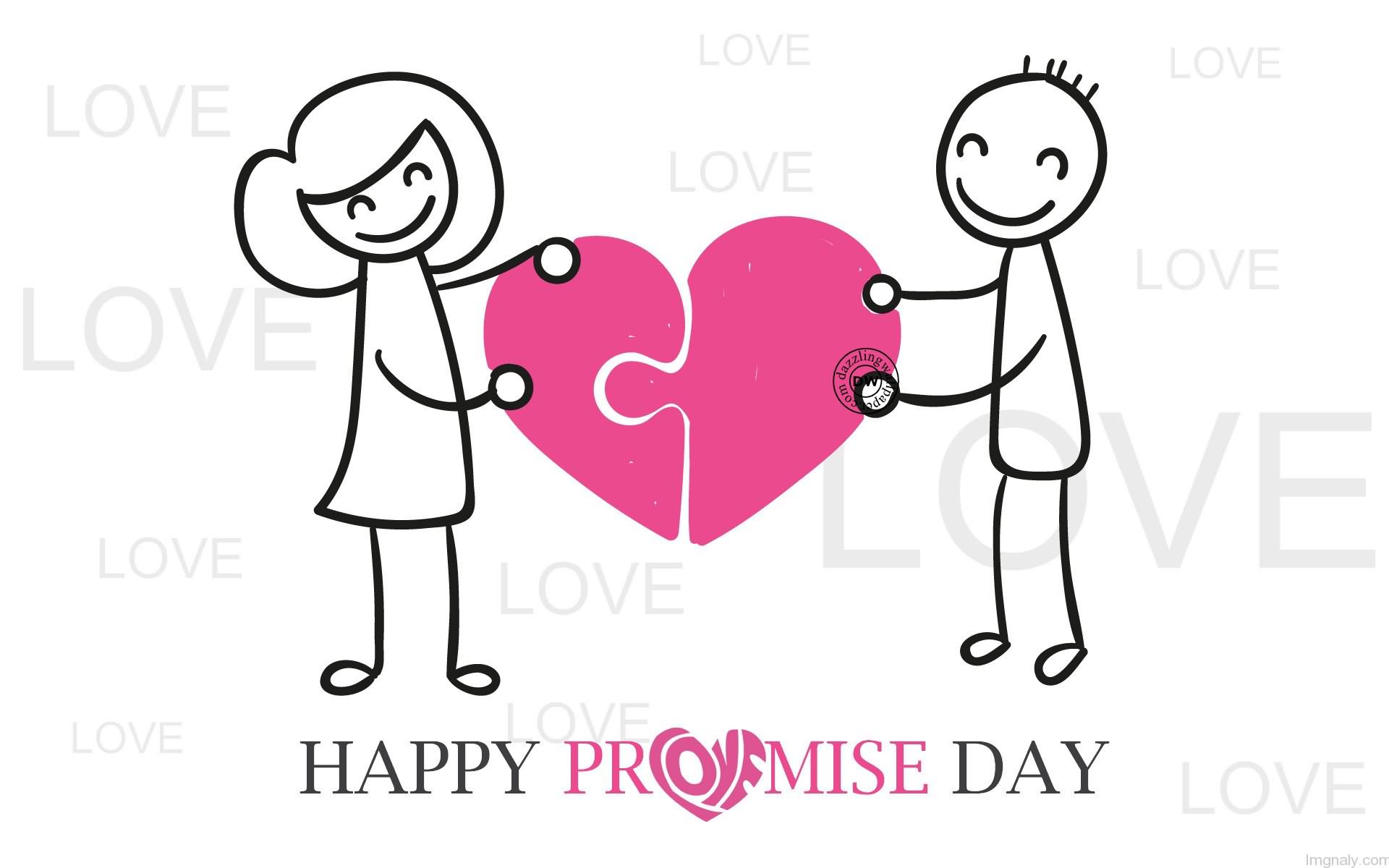 Happy Promise Day Love Couple HD Wallpaper