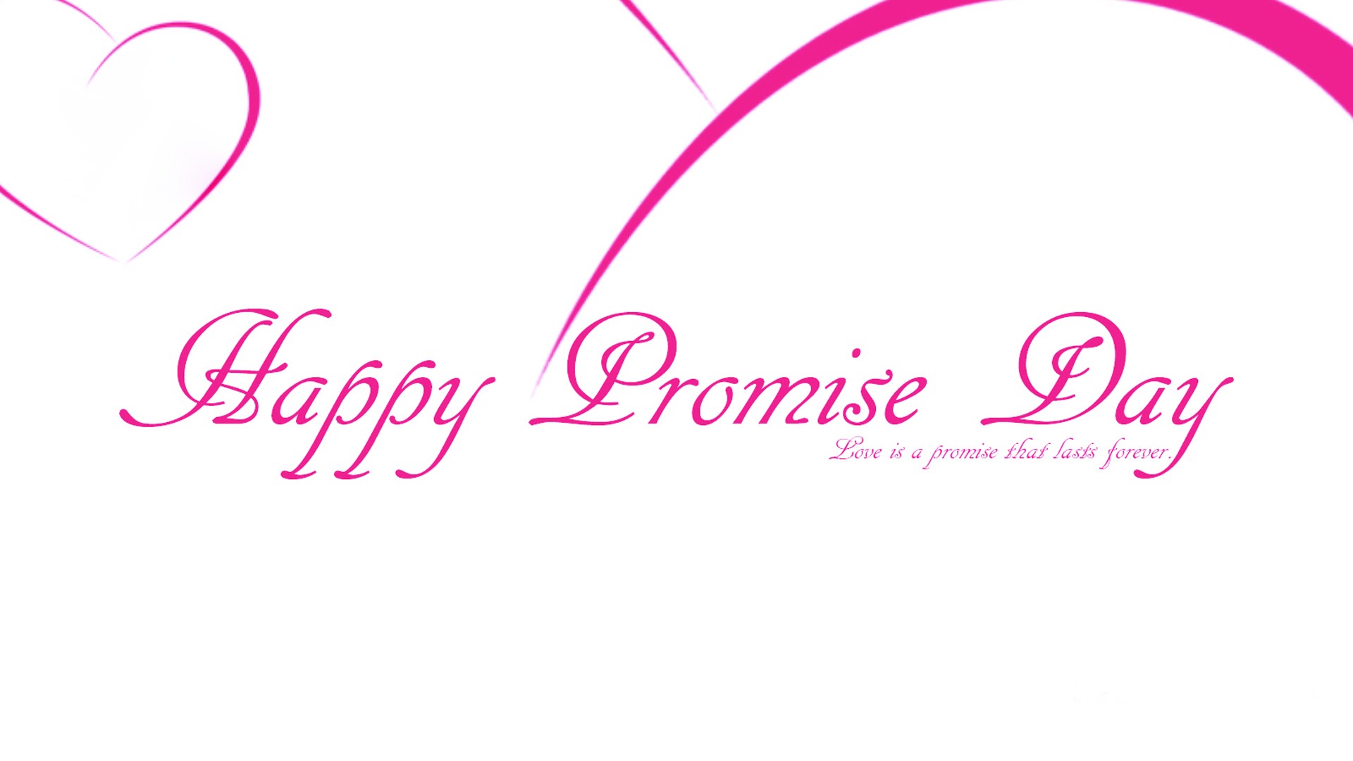 Happy Promise Day Love Is A Promise That Heads Forever Wallpaper