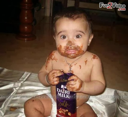 How To Eat Dairy Milk Funny Baby