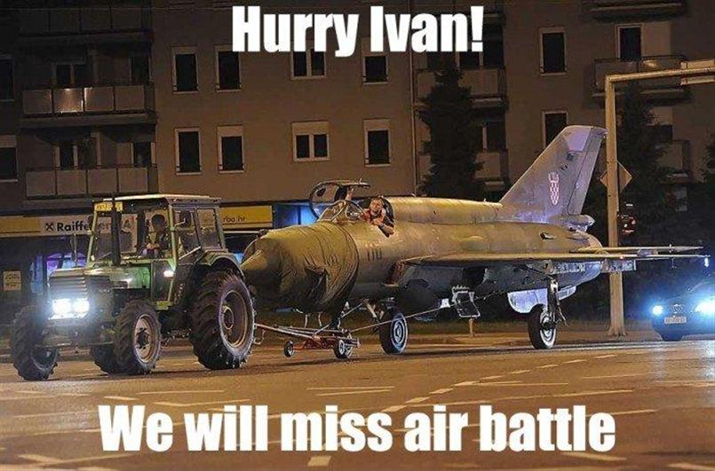 Hurry Ivan We Will Miss Air Battle Funny War Picture