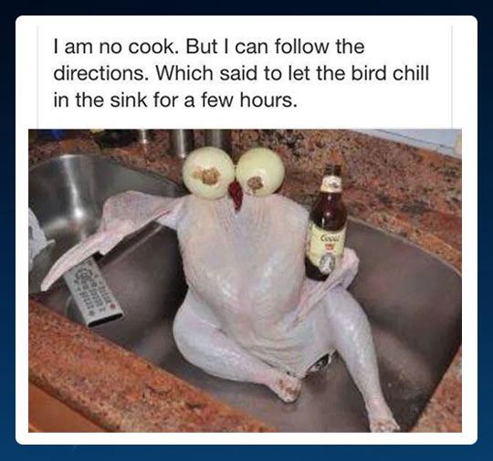 I Am No Cook Funny Chicken Picture