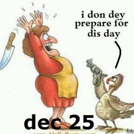 I Don Dey Prepare For This Day Funny Chicken Image