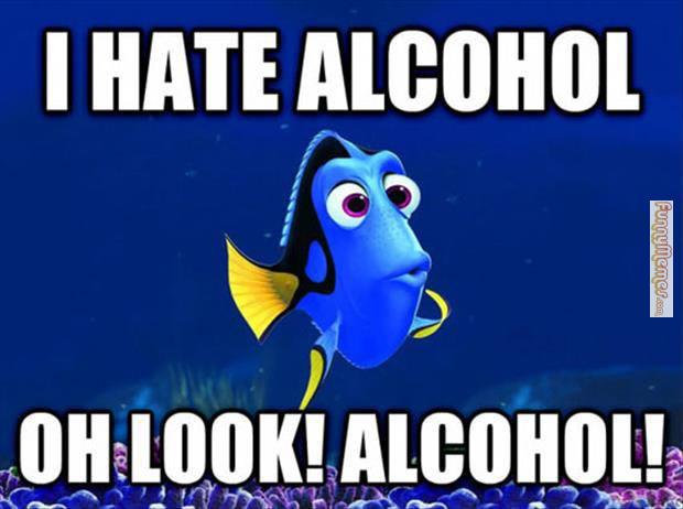 I Hate Alcohol Oh Look Alcohol Funny Image