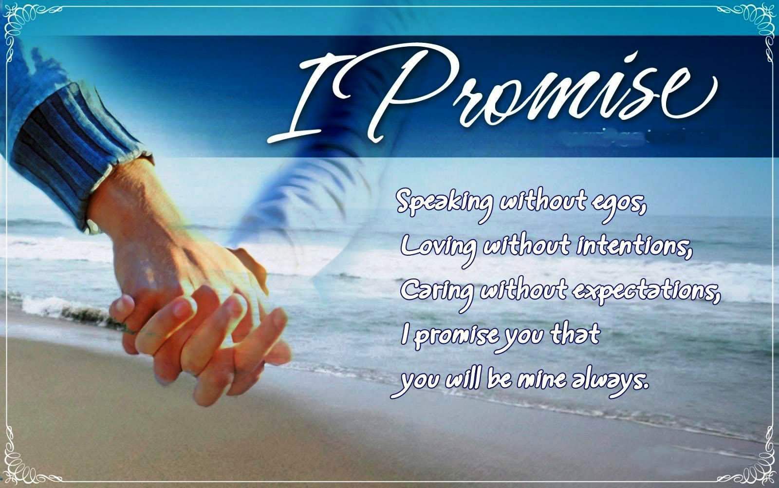 I Promise You On Promise Day Wallpaper