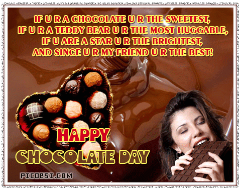 If You Are A Chocolate You Are The Sweetest If You Are A Teddy Bear You Are The Most Huggable Happy Chocolate Day Glitter