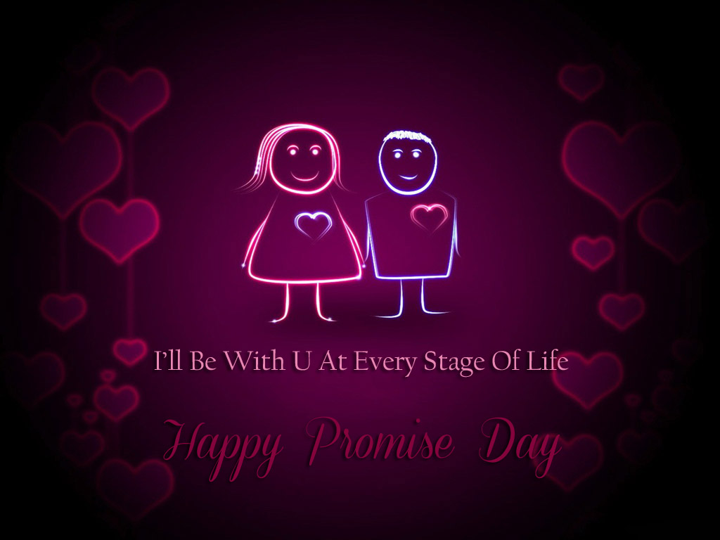I'll Be With You At Every Stage Of Life Happy Promise Day Wallpaper