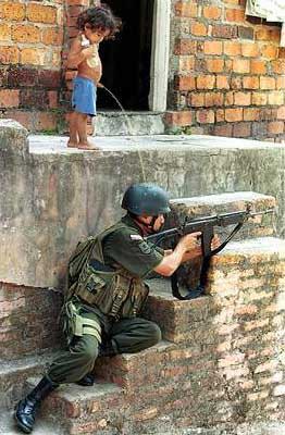 Kid Pee On Army Funny War Picture