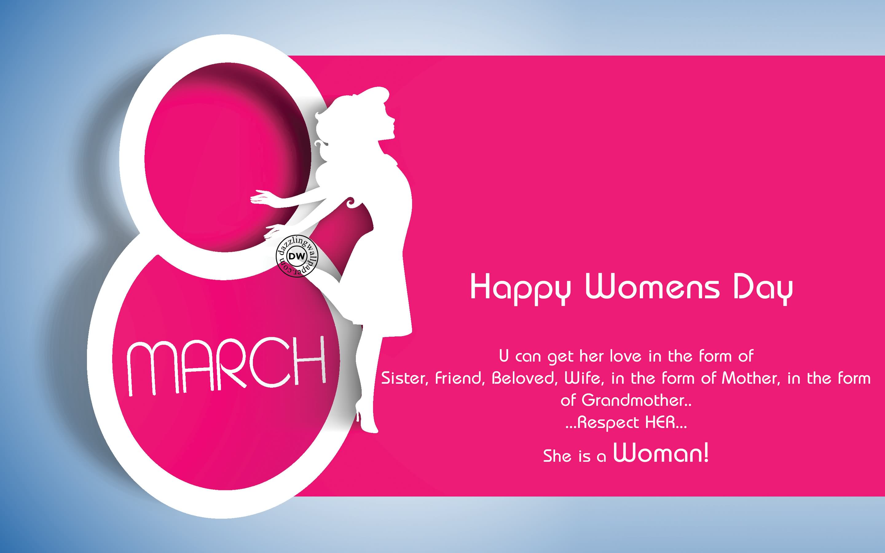 8 March Happy Women’s Day HD Wallpaper
