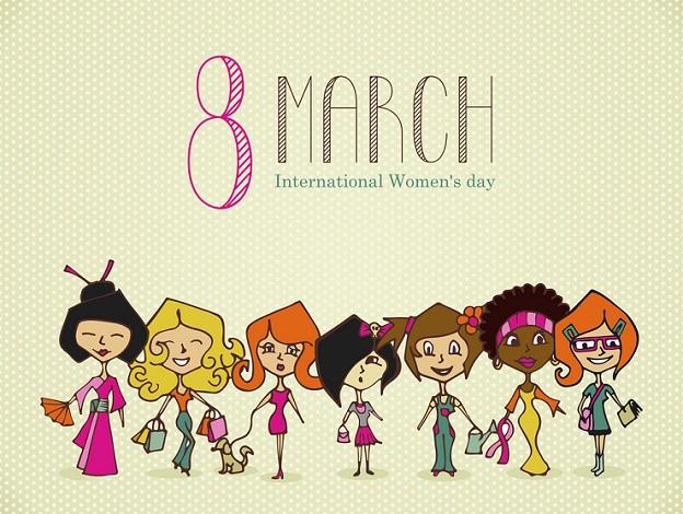 8 March International Women's Day Clipart