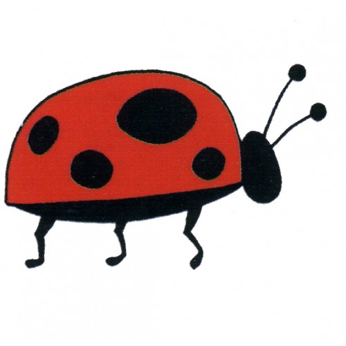 Awesome Black And Red Ladybird Tattoo Design