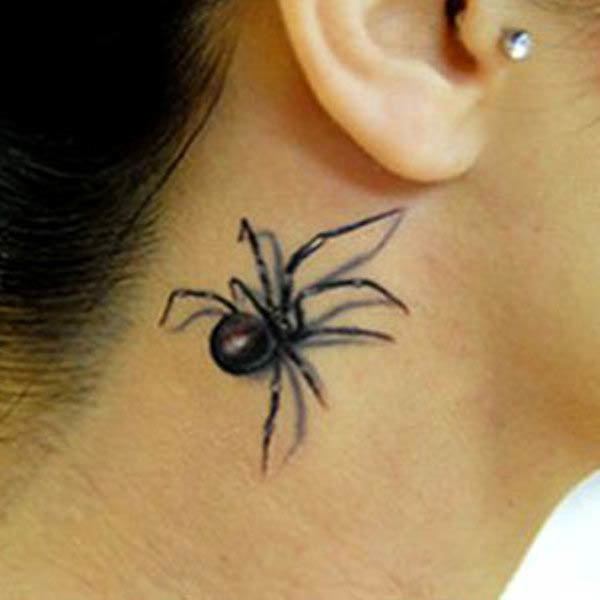 Top 95 Background Images Black Widow Neck Tattoo Superb
