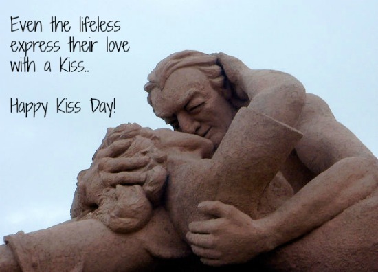 Even The Lifeless Express Their Love With A Kiss Happy Kiss Day
