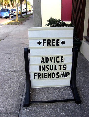 Free Advice Insults Friendship Funny Picture