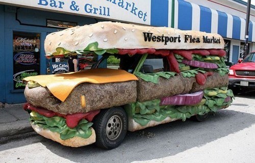 Funny Burger Van Picture