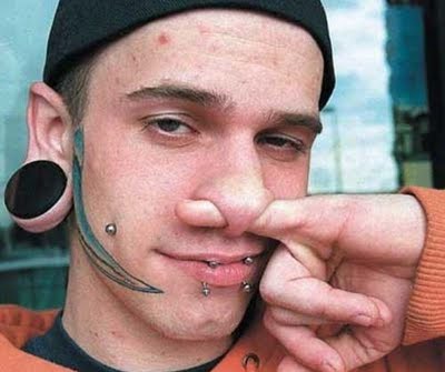Funny People Nose & Ear Piercing Graphic