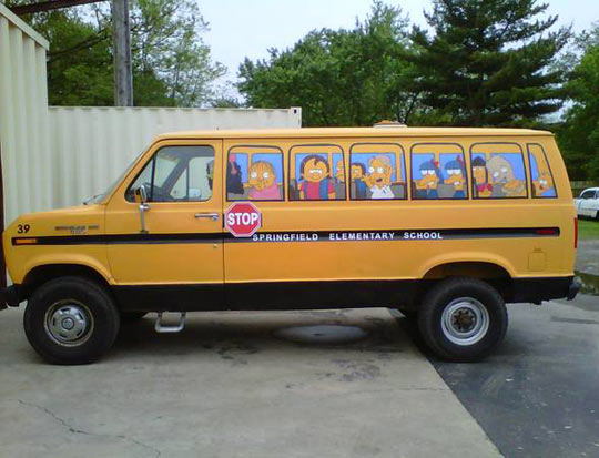 Funny Springfield Elementary School Funny Van