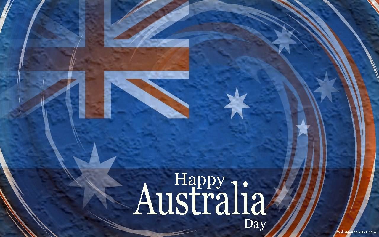 Happy Australia Day Australian Flag Background
