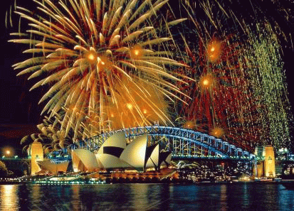 Happy Australia Day Fireworks Picture