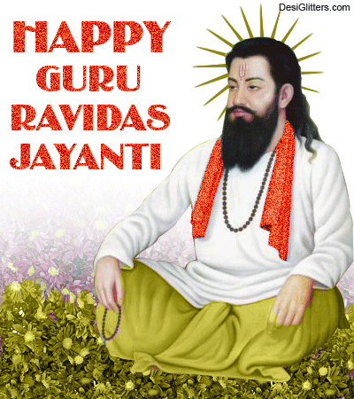 Happy Guru Ravidas Jayanti Glitter