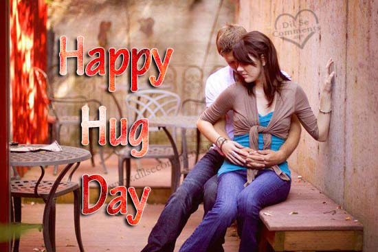Happy Hug Day Romantic Couple Picture