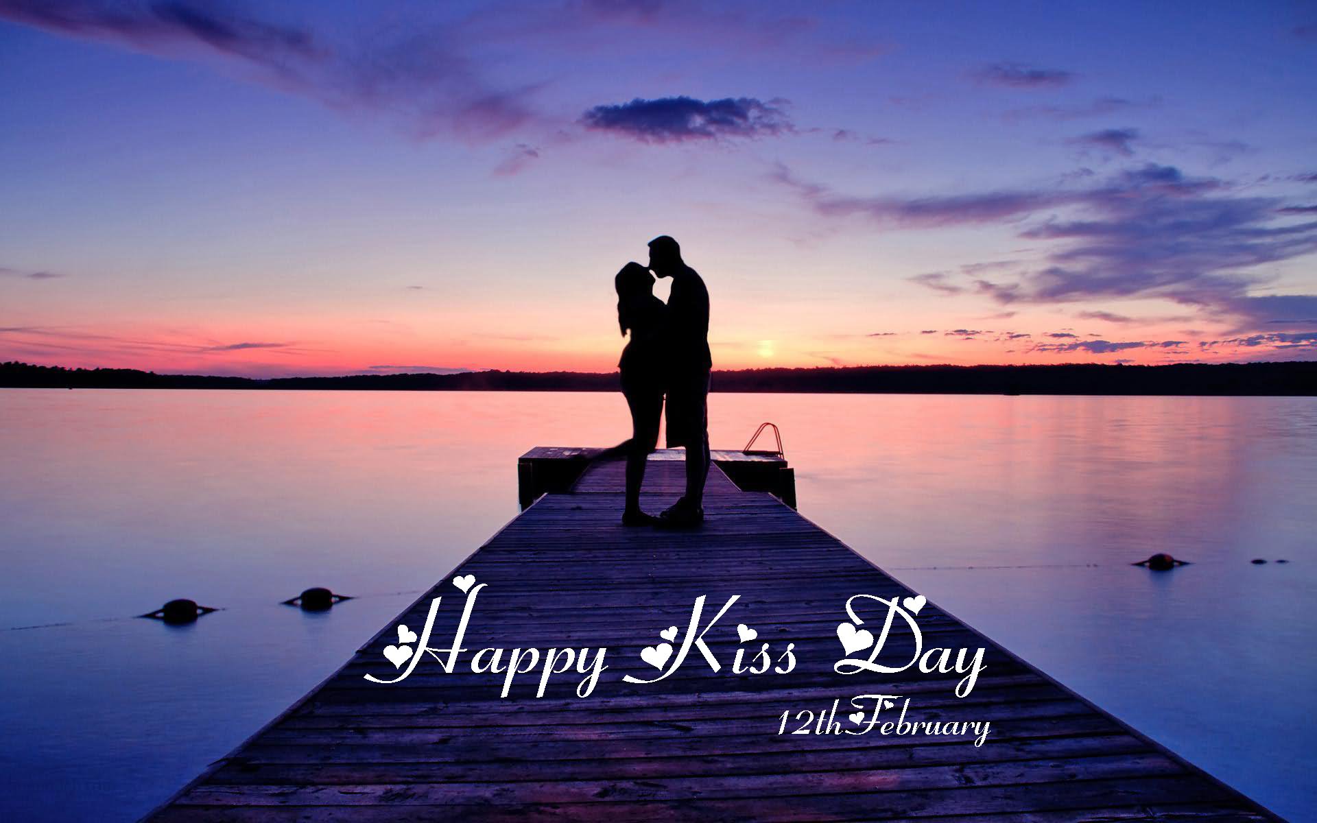 Happy Kiss Day 12th February HD Wallpaper