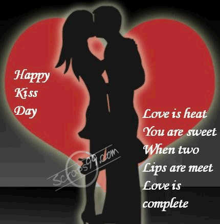Happy Kiss Day Love Is Heat You Are Sweet