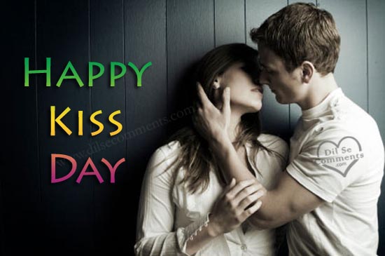 Happy Kiss Day Loving Couple Picture