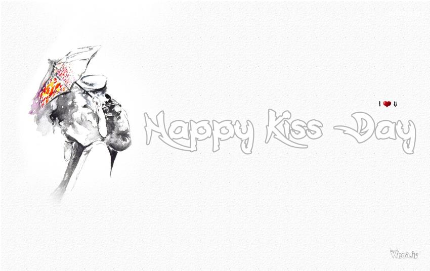 Happy Kiss Day Wallpaper