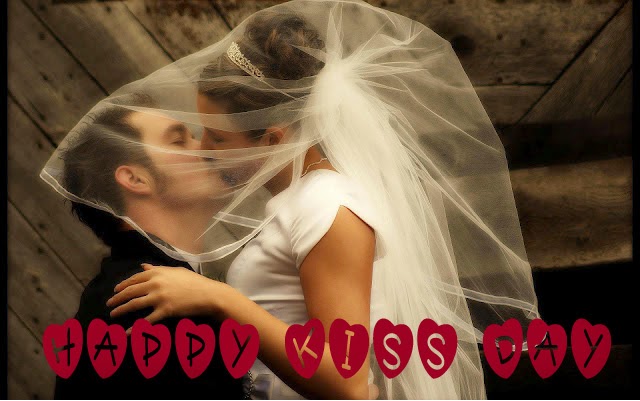 Happy Kiss Day Wedding Couple Kissing Picture