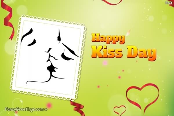 Happy Kiss Day Wishes Card