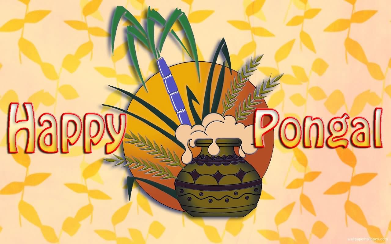 Happy Pongal Wishes Card