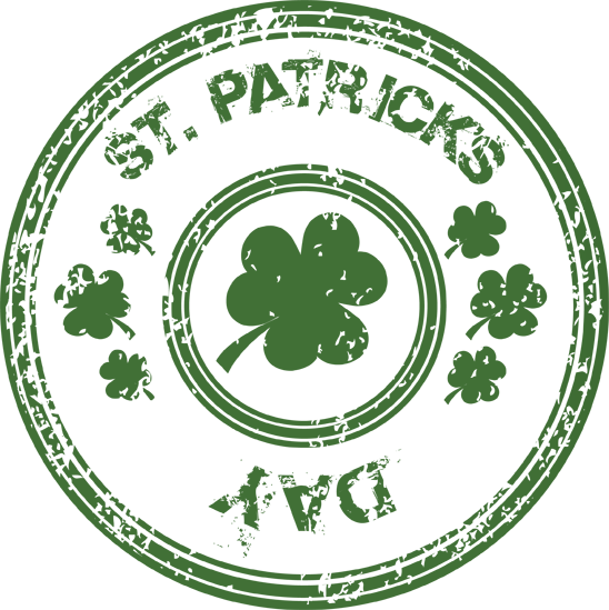 Happy Saint Patrick's Day Rubber Stamp