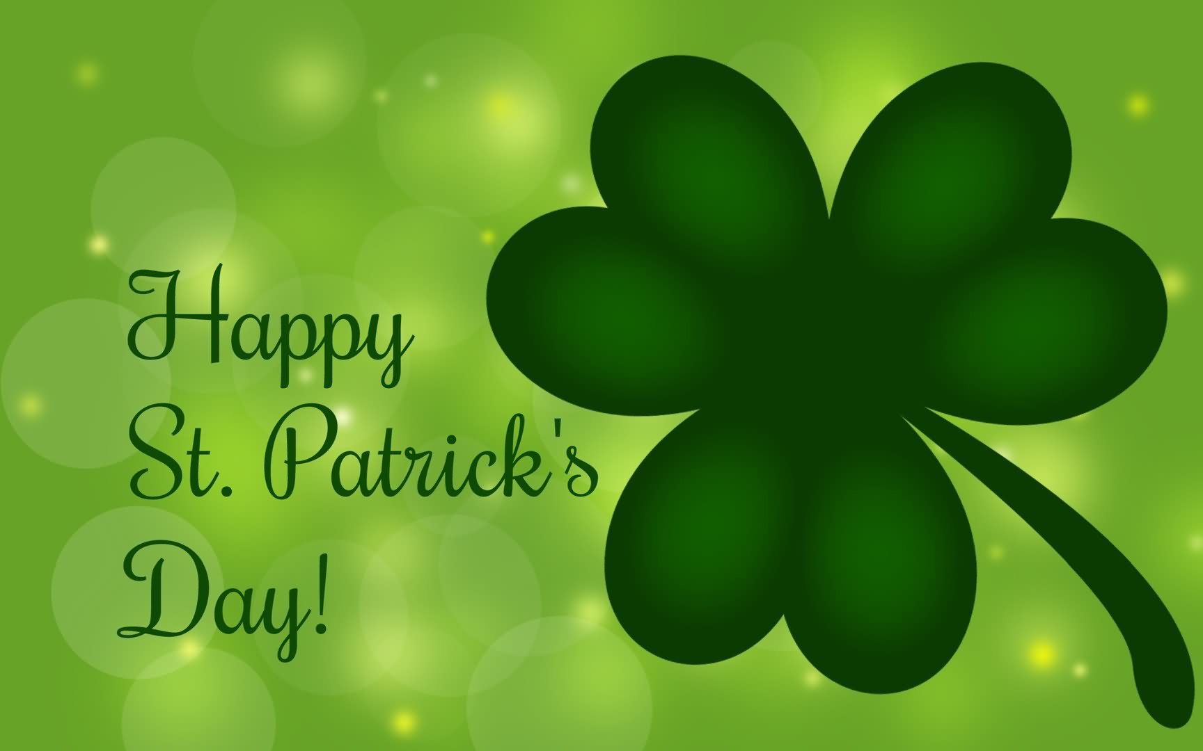 Happy Saint Patrick's Day Shamrock Leaf Picture