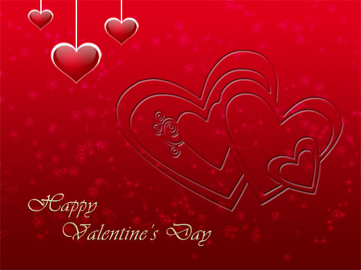 Happy Valentines Day Hearts Greeting Card