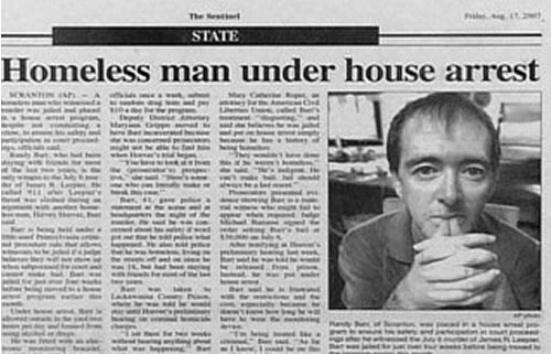 Homeless Man Under House Arrest Funny News