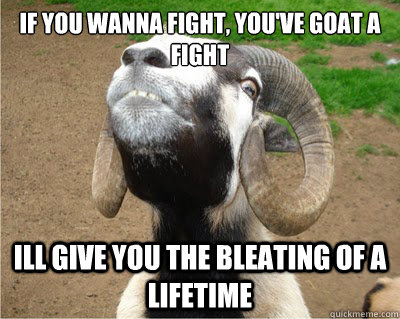 I Will Give You The Bleating Of A Lifetime Funny Meme