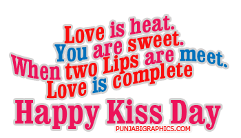 Love Is Heat You Are Sweet Happy Kiss Day Animated Picture